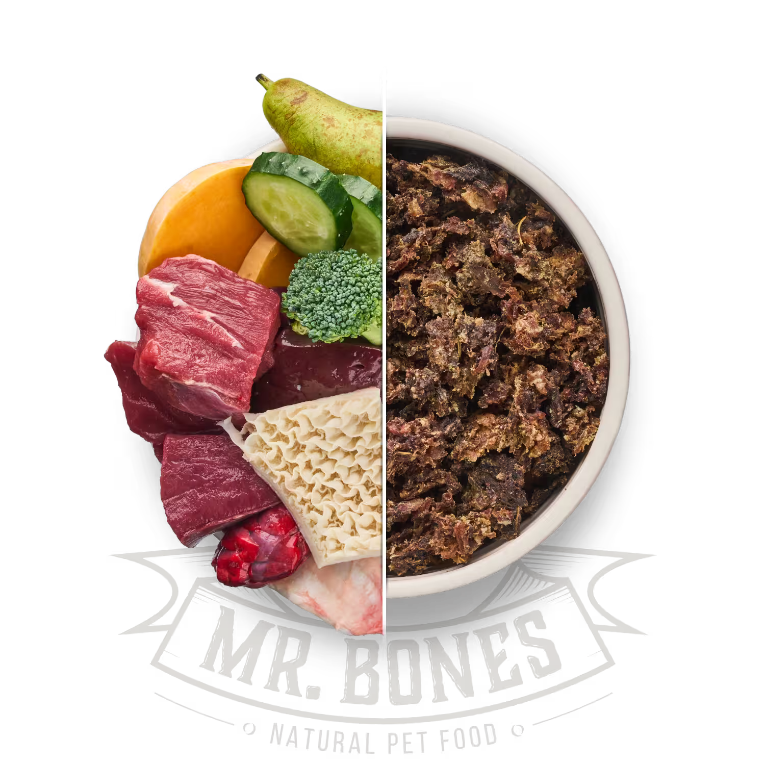 BARF sec au bœuf et panse verte