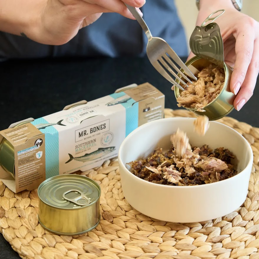 Cooked mackerel topper