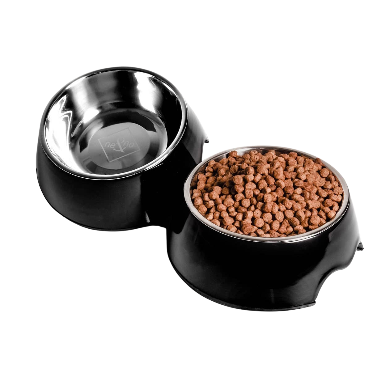 Lot de 2 gamelles mélamine et inox