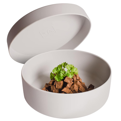 Silicone bowl with lid