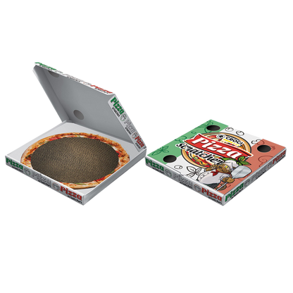 Griffoir carton boîte à pizza pour chats