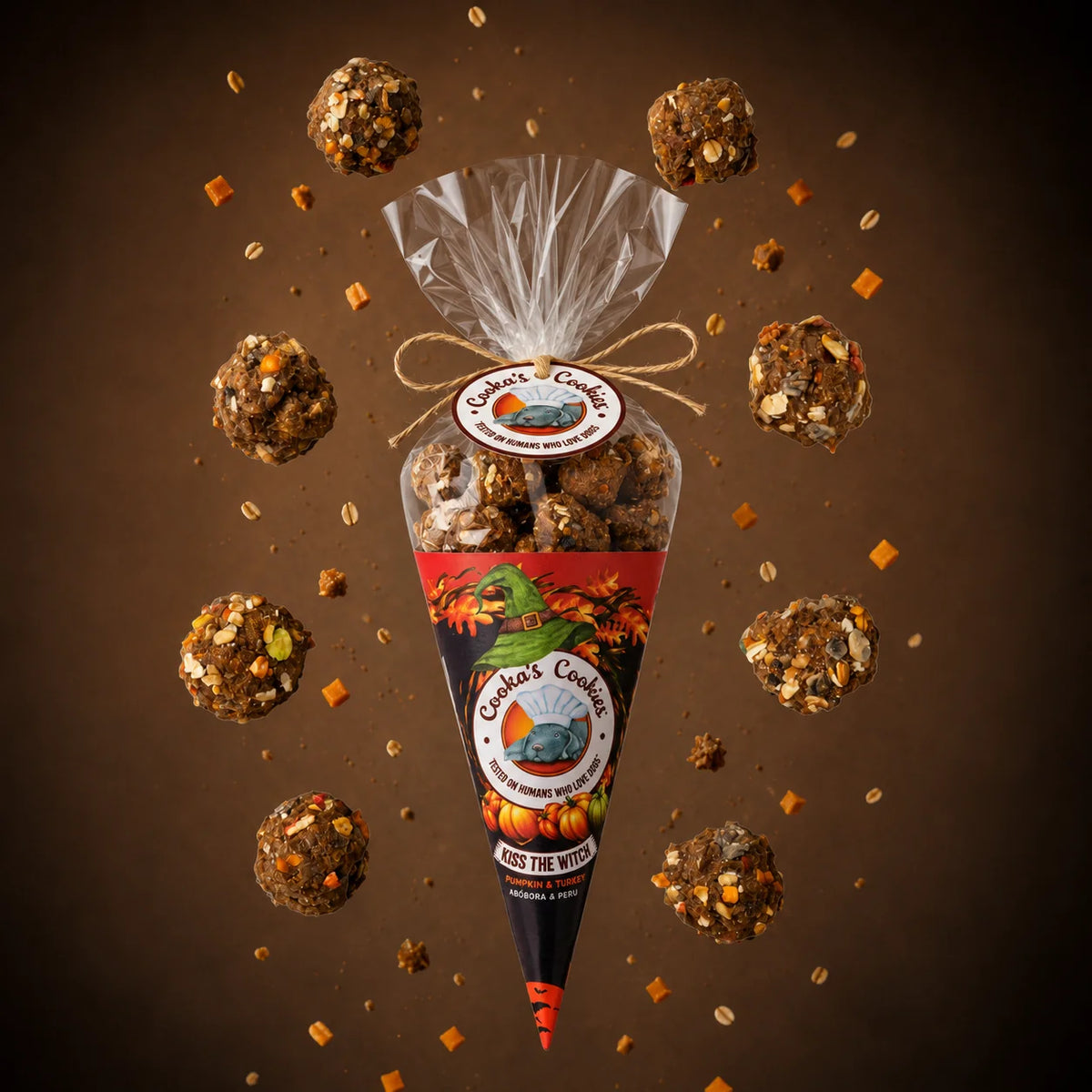Friandises d’Halloween à la dinde et citrouille pour chiens