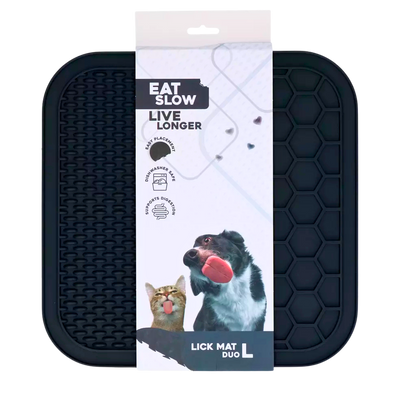 Tapis de léchage double texture