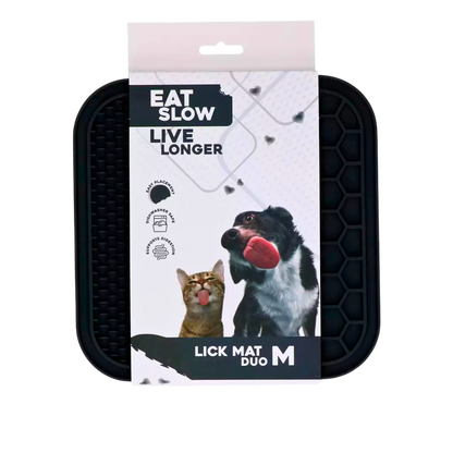 Tapis de léchage double texture