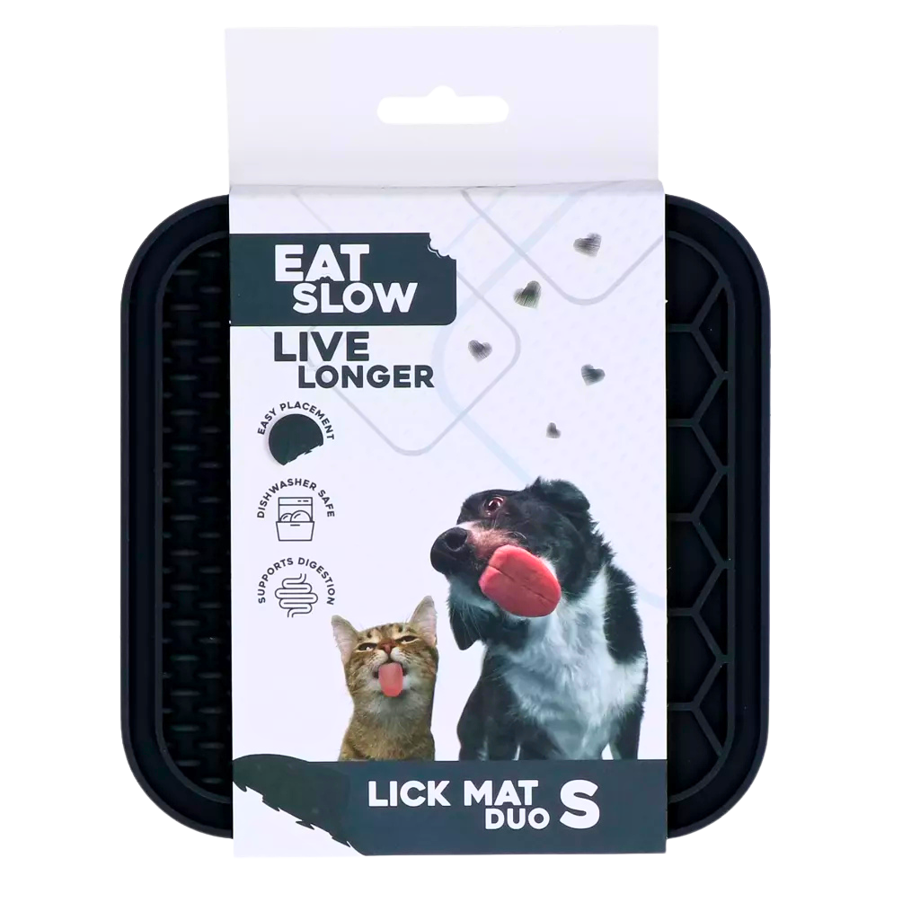 Tapis de léchage double texture