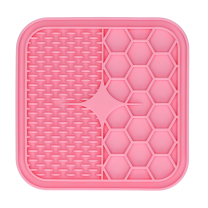 Tapis de léchage double texture