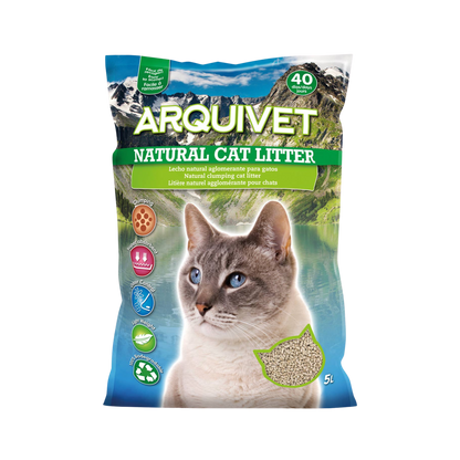 Litière agglomérante naturelle pin et bentonite