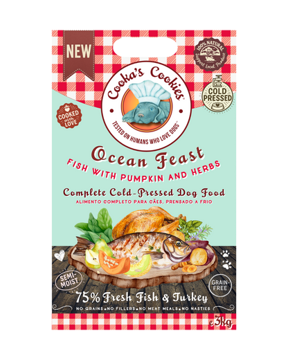 Croquettes semi-humides Festin de l’Océan poisson et dinde