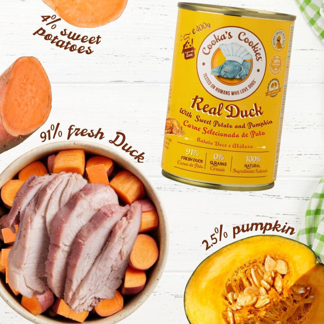 Fresh duck pâté with sweet potatoes and pumpkin