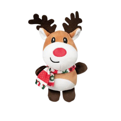 Sounding reindeer plush toy, 15 cm