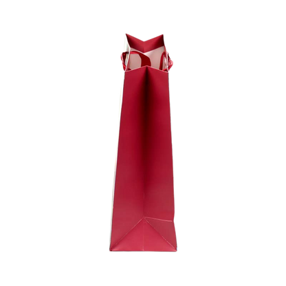 Large Christmas gift bag with candy cane cat