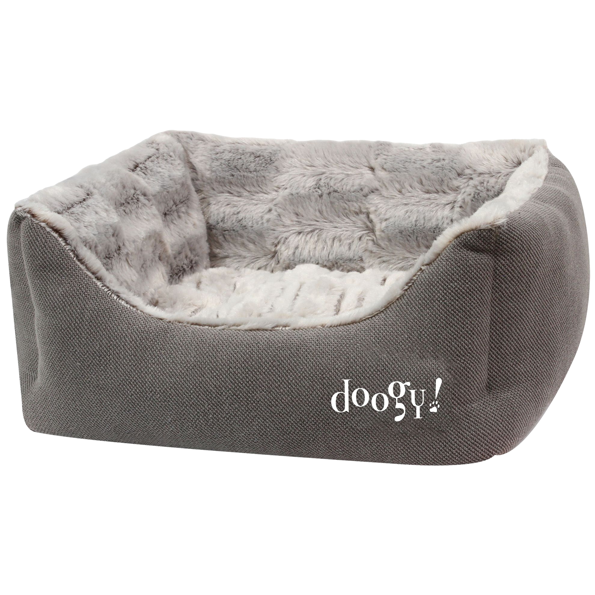 Lit canapé imitation fourrure