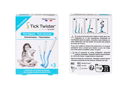 Set of 3 tick removers 