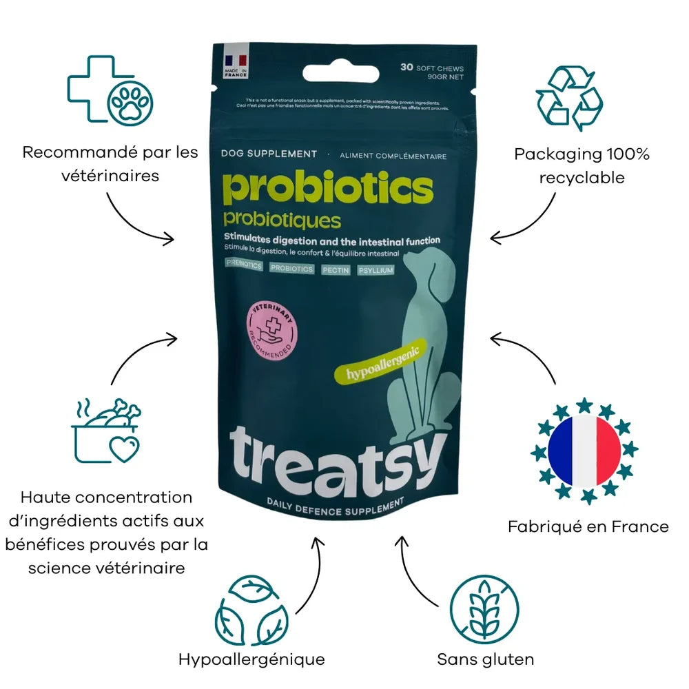 Probiotic food supplement for dogs