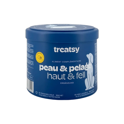 Chicken-based skin and coat supplement for dogs