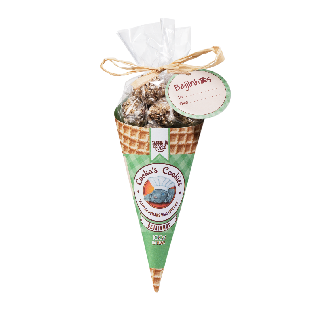 Beijinhos - Crunchy and natural pork and sardine treats for dogs