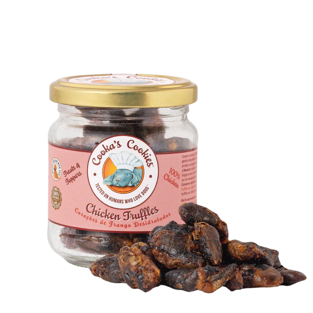 Air-dried chicken hearts for dogs