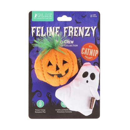 Lot de 2 jouets Halloween Boo Crew à la cataire pour chats