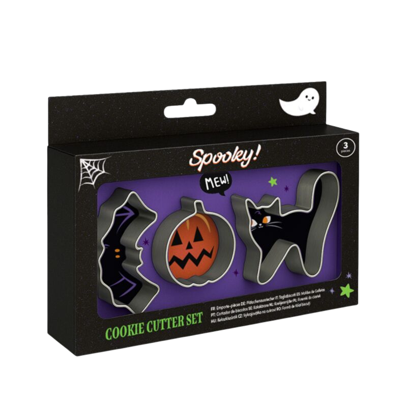 Lot de 3 emporte-pièces pour biscuits d’Halloween