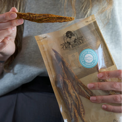 Dehydrated Atlantic mackerel fillets