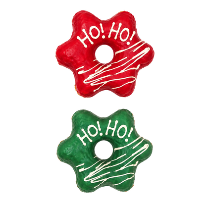 Donuts estrellas de Navidad de pato y pavo para perros